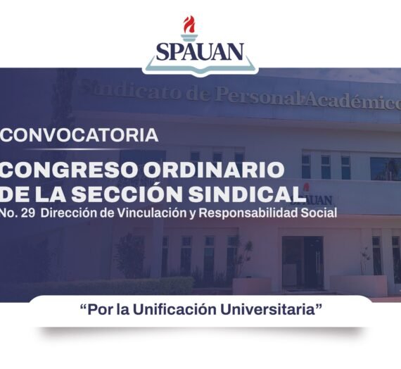 CONGRESO ORDINARIO DE LA SECCIÓN SINDICAL No. 29 DE LA DIRECCIÓN DE VINCULACIÓN Y RESPONSABILIDAD SOCIAL